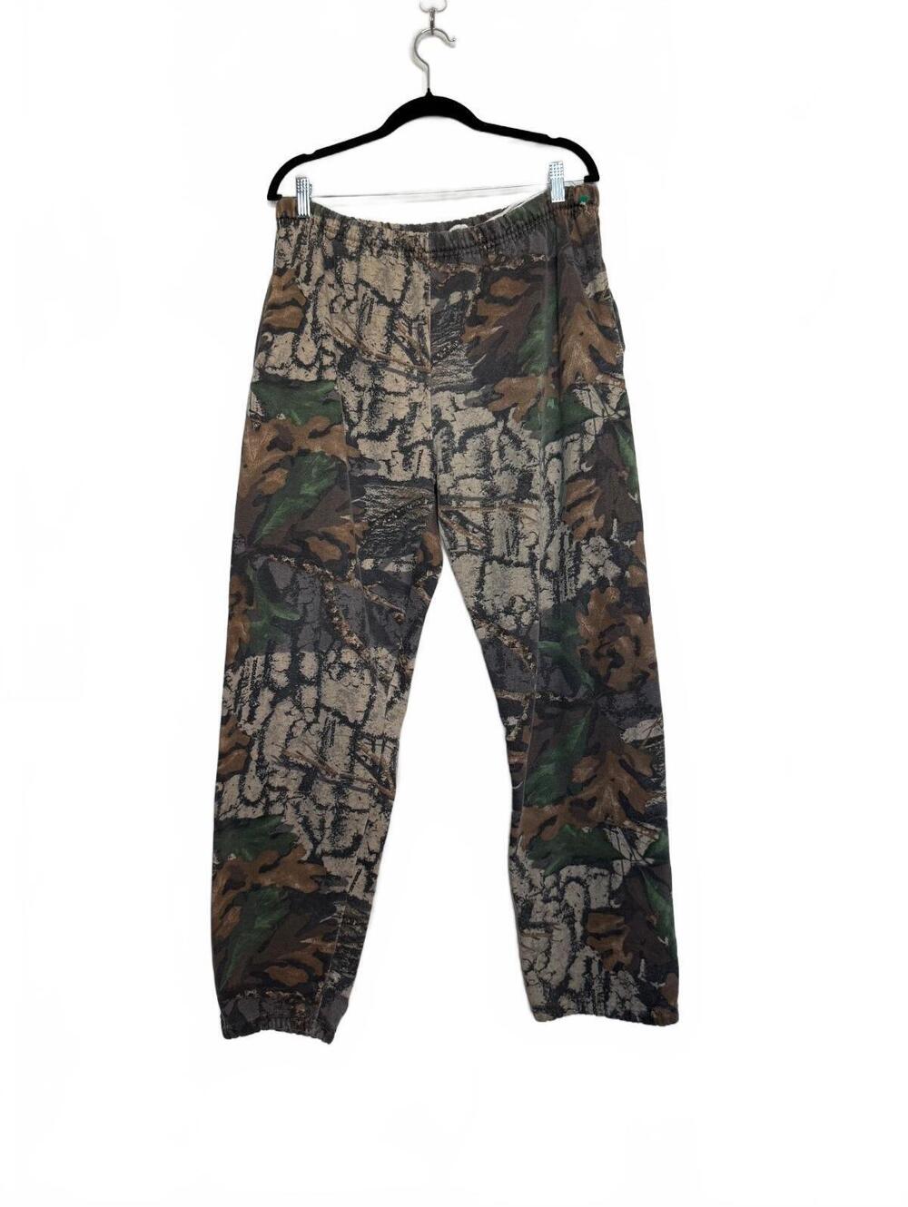 Vintage Camouflage Print Relaxed Fit Sweatpants with Drawstring Waist